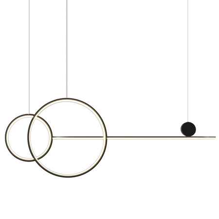 Step Into Design lampa wisząca LED New Age 40W 3000lm 3000K czarna MP0082-L120