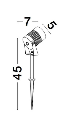 Luces Exclusivas reflektor zewnętrzny LED Rosita 5W 378lm 3000K czarny IP65 LE71622