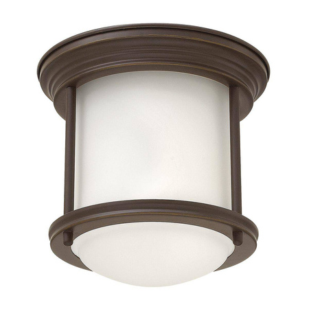 Quintiesse plafon łazienkowy Hadrian E27 brązowy IP44 QN-HADRIAN-MINI-F-OZ-OPAL