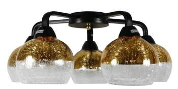 Candellux plafon Cromina 5xE27 czarno/złoty 98-57297