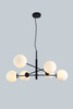 Azzardo żyrandol / lampa wisząca Oviedo 6 6xG9 czarna AZ4420