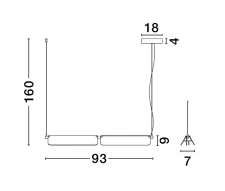 Luces Exclusivas lampa wisząca LED Roca ściemnialna 20W 2479lm 3000K IP20 czarno/złota LE44230