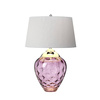 Quintiesse lampka biurkowa Samara 2xE27 + GU10 srebrno/fioletowa Ø45,7cm QN-SAMARA-TL-PLM