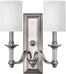 Elstead kinkiet Sussex 2xE14 nikiel HK-SUSSEX2