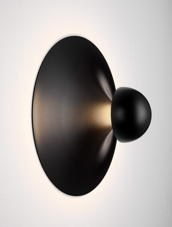 Luces Exclusivas kinkiet LED Baila Ø 25 cm 9W 315lm 3000K IP20 czarny LE44538