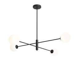 Aldex żyrandol / lampa wisząca Homme 4 4xE14 czarna 1090PL_L1