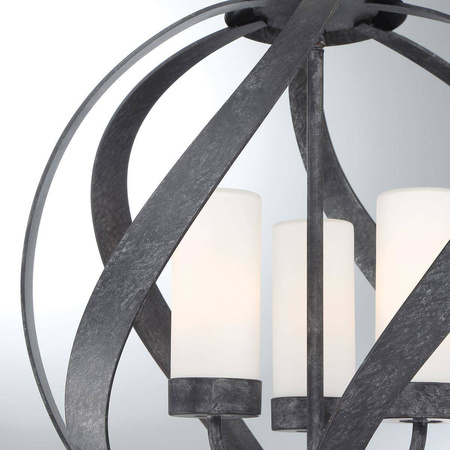 Quintiesse lampa wisząca zewnętrzna Blacksmith 3xE14 czarna IP44 QN-BLACKSMITH-3P-OBK