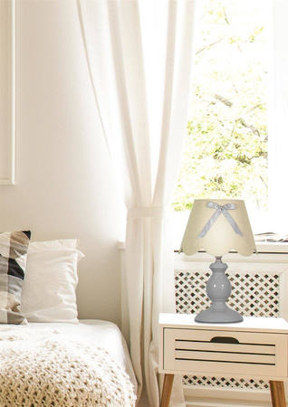 Candellux dziecięca lampka biurkowa Whilma E14 szara 41-64127