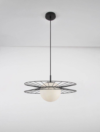 Luces Exclusivas lampa wisząca Morelos Ε27 czarna LE42939