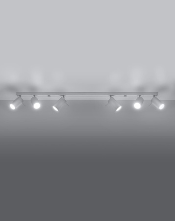 Sollux plafon (reflektorki) Ring 6l 6xGU10 biały SL.0333