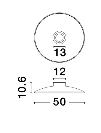 Luces Exclusivas lampa sufitowa LED Huanuco ściemnialna Ø 50 cm 33W 1721lm 3000K IP20 szaro/brązowa LE44837