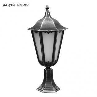 Su-ma lampa stojąca zewnętrzna Retro Maxi E27 czarna/patyna 65cm IP43 K 4011/1/BD