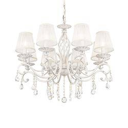 Maytoni żyrandol / lampa wisząca Grace 8xE14 Ø72cm biało/złota ARM247-08-G