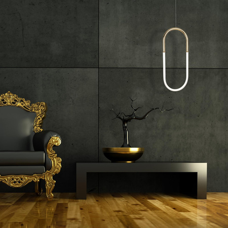 Maxlight lampa wisząca LED Olivia I 15W 1050lm 3000K złota P0429D Linia Maxlight Select