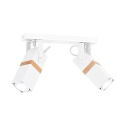 Milagro kinkiet (reflektorki) Vidar 2xGU10 biało/drewniany MLP5406