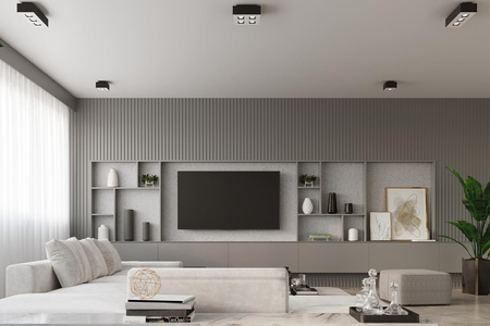 Sollux plafon Mono 3 GU10 biało/czarny SL.0072