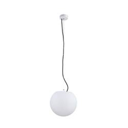 Nowodvorski lampa wisząca zewnętrzna Cumulus M E27 biała Ø45cm IP65 9715