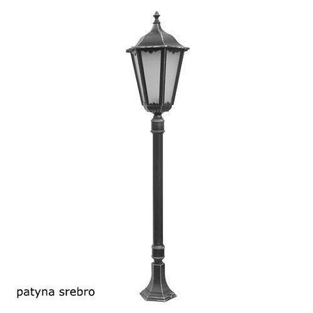 Su-ma lampa stojąca zewnętrzna Retro Maxi E27 czarna/patyna 170cm IP43 K 5002/1/BD 45
