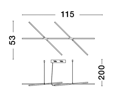 Luces Exclusivas lampa wisząca LED Bell 30W 2231lm 3000K czarna LE42728