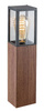 Rabalux lampa ogrodowa stojąca niska Wales E27 drewniana IP44 7196