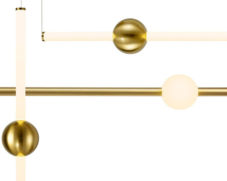 Step Into Design lampa wisząca LED O-Line 37W 3330lm 3000K mosiężna ST-1691L-4