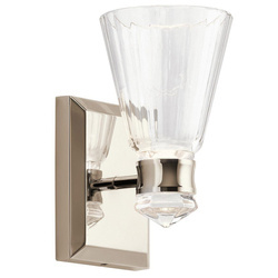 Quintiesse kinkiet łazienkowy LED Kayva 8W 650lm 3000K nikiel IP44 QN-KAYVA1-PN
