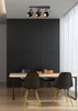 Candellux plafon (reflektorki) Anica 3xE14 czarno/złoty 93-82589