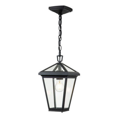 Quintiesse lampa wisząca zewnętrzna Alford Place E27 czarna IP44 QN-ALFORD-PLACE8-S-MB