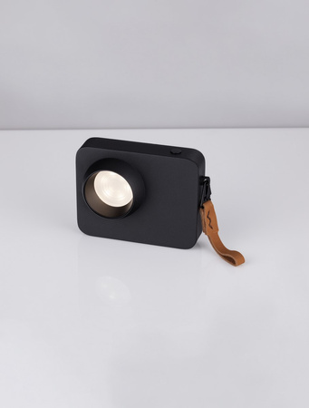 Luces Exclusivas lampka biurkowa LED Parinas ściemnialna 3W 65lm 3000K IP20 wys. 11 cm czarna LE44506