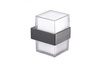 Azzardo kinkiet zewnętrzny LED Lars 2x(6,5W 500lm 4000K) 13W 1000lm szary IP44 AZ4507