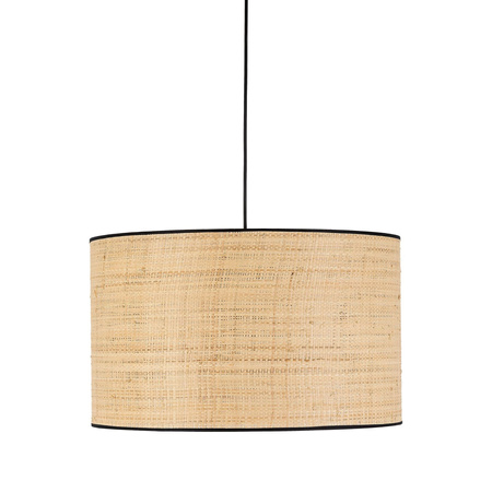 TK Lighting lampa wisząca Liberia E27 czarno/naturalna 4727