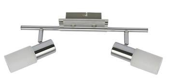 Rabalux kinkiet (reflektorki) Logan 2xE14 chrom/biały 6097