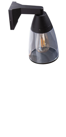 Azzardo kinkiet zewnętrzny Rasmus Wall E27 czarny IP65 AZ4482