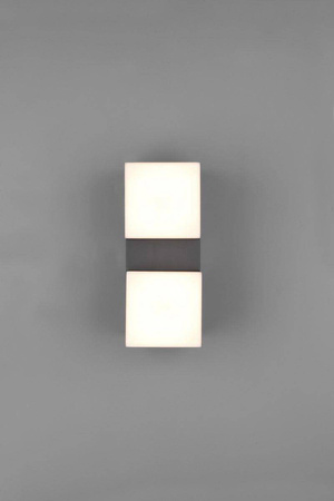 Trio kinkiet zewnętrzny LED Avon 2x(7W 800lm 3000K) 14W 1600lm antracytowy IP54 270660242