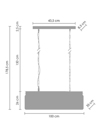 Step Into Design żyrandol / lampa wisząca Sparkle Single 8xE14 antracytowa MP0097A