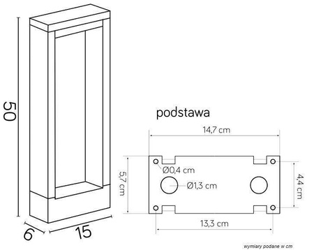 Su-ma lampa stojąca zewnętrzna LED Form 7W 480lm 4000K popielata 50cm IP54 YB19503