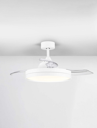 Luces Exclusivas wentylator LED Caranavi Ø 107 cm 36W 4100lm 3000-6500K IP20 biały LE44970