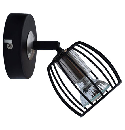 Candellux kinkiet (reflektorek) Zonk GU10 czarny 91-54319