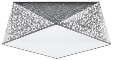 Sollux plafon Hexa 35 2xE27 srebrny SL.0691