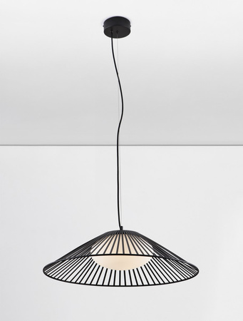 Luces Exclusivas lampa wisząca LED Pena Ø 61 cm 21W 677lm 3000K IP20 czarna LE44248