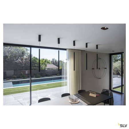 SLV lampa wisząca LED Helia 30 10W 500lm 3000K czarna 152360