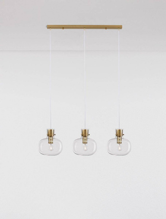 Luces Exclusivas lampa wisząca Padre 3xΕ27 złota LE42635