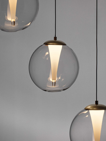 Luces Exclusivas lampa wisząca LED Hualmay ściemnialna Ø 56 cm 25W 1756lm 3000K IP20 złota LE44834