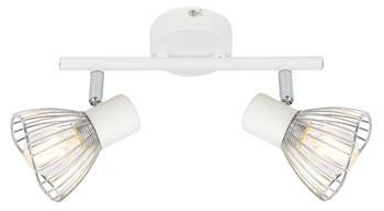 Candellux kinkiet (reflektorki) Fly 2xE14 biały/chrom 92-61966