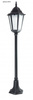 Su-ma lampa stojąca zewnętrzna Retro Classic II E27 czarna/patyna 115cm IP43 K 5002/2/H
