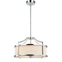 Orlicki Design żyrandol / lampa wisząca Stanza Cromo S 3xE27 biała/chrom OR80865