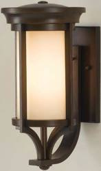 Elstead kinkiet zewnętrzny Merrill E27 brązowy IP44 FE-MERRILL1-S