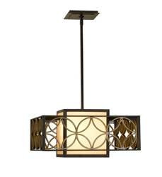 Elstead lampa wisząca Remy E27 brązowo/złota FE-REMY-P-B