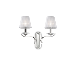 Ideal Lux kinkiet Pegaso 2xE14 chrom/biały 059211
