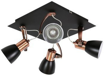 Candellux plafon (reflektorki) Markus 4xGU10 czarno/miedziany 98-35639-M